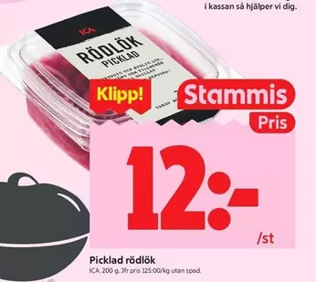 Picklad rödlök
