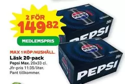 Pepsi - Läsk 20-pack