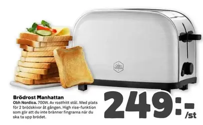 OBH Nordica - Brödrost Manhattan