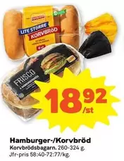 Frisco - Hamburger-/Korvbröd Korvbrödsbagarn