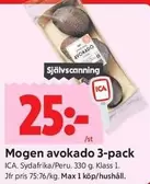 Mogen avokado 3-pack