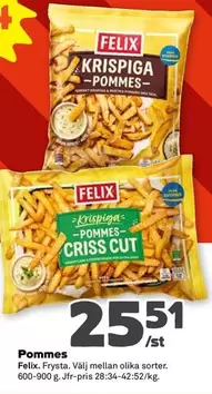 Felix - Krispiga Pommes - Crispy Cut