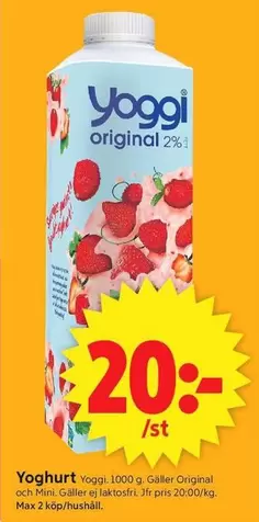 yoggi - Yoghurt Original 2%
