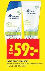 Head & Shoulders - Schampo, balsam