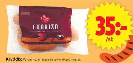 Fjällbrynt - Kryddkorv Chorizo