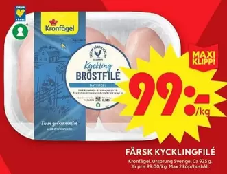 Kronfågel - Färsk kycklingfilé