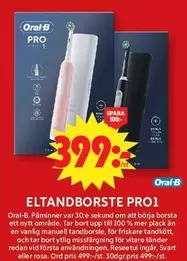 Oral B - ELTANDBORSTE PRO1