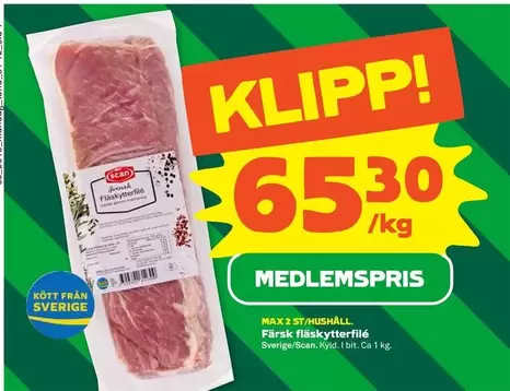 Scan - Färsk fläskytterfilé