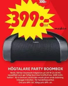 HÖGTALARE PARTY BOOMBOX