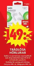 Belkin - Trådlösa hörlurar