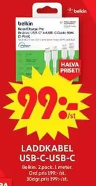 Belkin - Laddkabel USB-C-USB-C