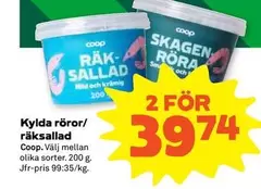 Coop - Kylda röror/räksallad