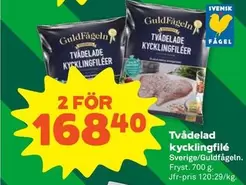 Guldfågeln - Tvederalade kycklingfilederale