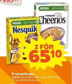 Nestlé - Nesquik Choco Crunchy / Cheerios Multigrain