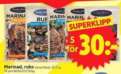 Santa Maria - Marinad, rubs