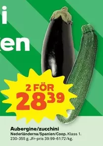 Coop - Aubergine/zucchini