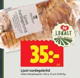 Ljust surdegsbröd