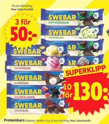 Dalblads - Proteinbars