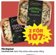 Carolines kök - Kycklingfilé Pasta