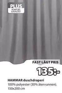 HAMMAR duschdraperi