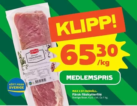 Scan - Färsk fläskytterfilé