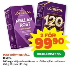 Kaffe Mellan Rost Originalet