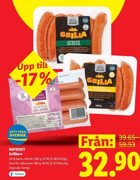Extra - Grillkorv  fin Sausage