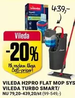 Vileda - H2PRO FLAT MOP SYS VILEDA TURBO SMART