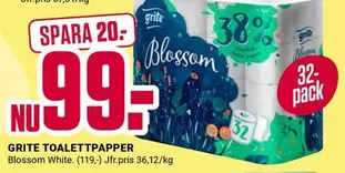 TOALETTPAPPER Blossom White
