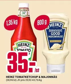 Heinz - TOMATKETCHUP & MAJONNÄS