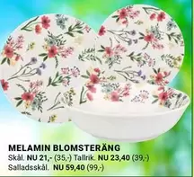 MELAMIN BLOMSTERÄNG Skål