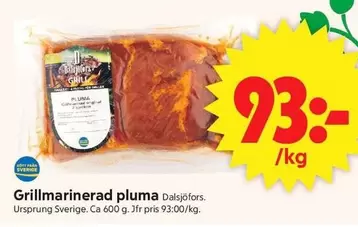 Grillmarinerad pluma