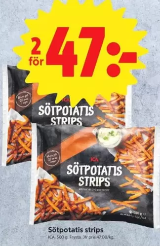 Sötpotatis strips