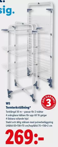 W5 -  Torkställning