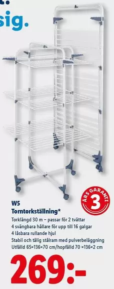 W5 -  Torkställning