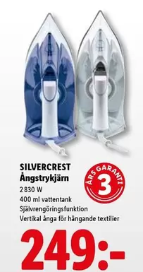 silvercrest - Ångstrykjärn 2830 W