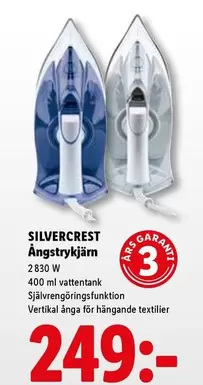 silvercrest - Ångstrykjärn 2830 W