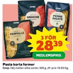 Coop - Pasta corta forme