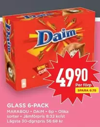 Daim - GLASS 6-PACK