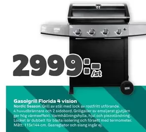 Nordic Season - Gasolgrill Florida 4 vision