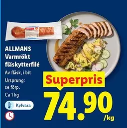 Allmans - Varmrökt fläskytterfilé
