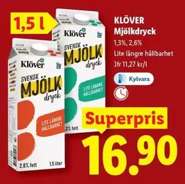 Klöver - Mjölkdryck