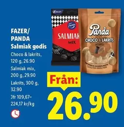 Fazer - Salmiak godis Choco & lakrits