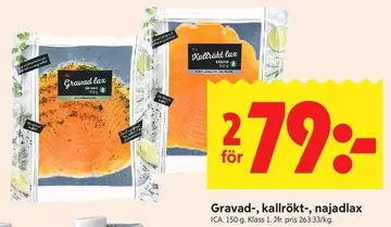 Gravad-, kallrökt-, najadlax