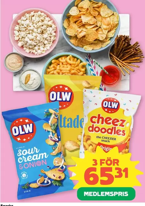 OLW - Cheez Doodles, Sour Cream Onion