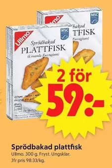 Ullmo - Sprödbakad plattfisk