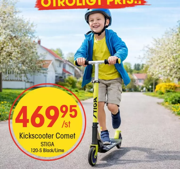 stiga - Kickscooter Comet 120-S Black/Lime