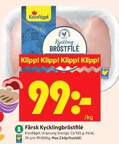 Kronfågel - Kycklingbröstfilé