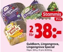 Pågen - GuldKorn, LingonGrova, LingonGrova Special