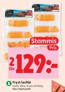 Fryst laxfilé